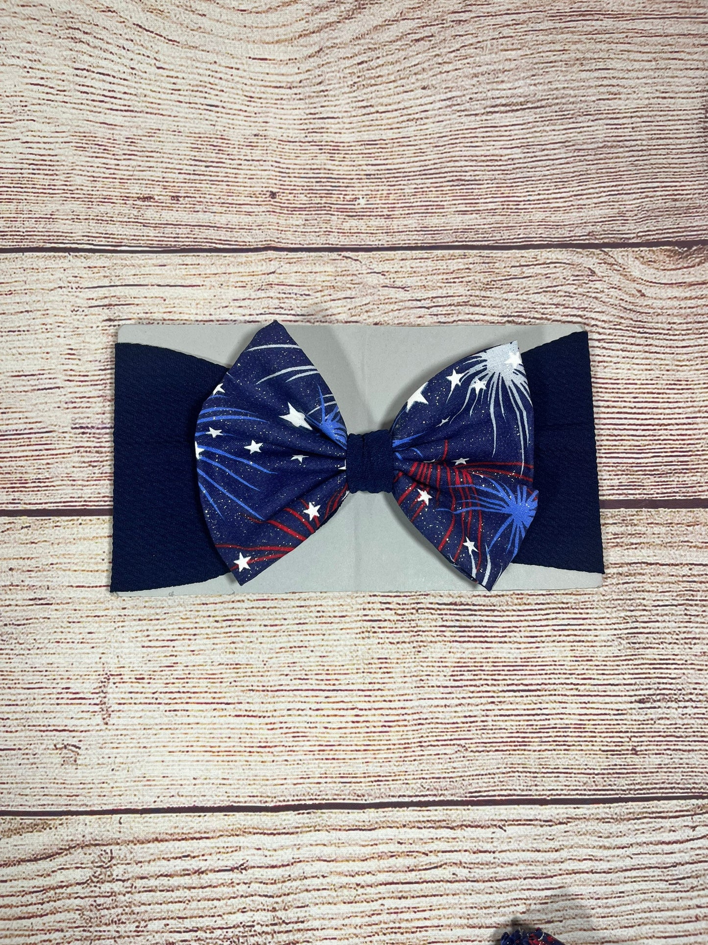Star Spangled Cutie/ 4th of July Outfit/ Baby Girl Outfit / Top, Skirt and Bow Set